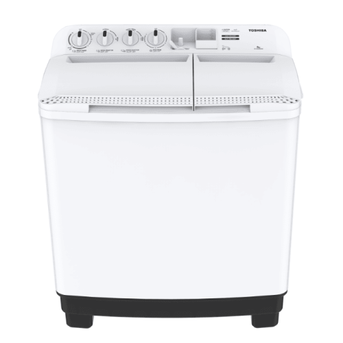 غسالة توشيبا 8 كيلو حوضين – أبيض