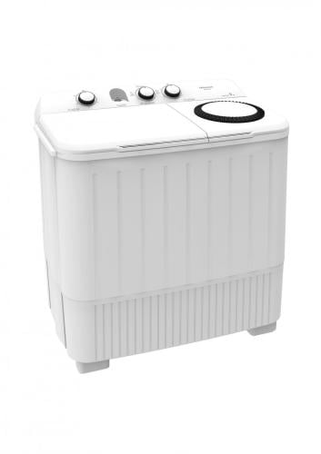 غسالة هايسنس حوضين، 9كيلو/ابيض