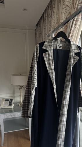 Blue Soft Blazer Velour