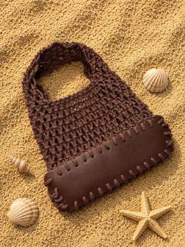 Macrame Beach Tote Bag