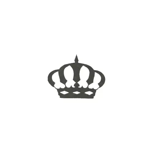 ستيكر تاج اسود صغير