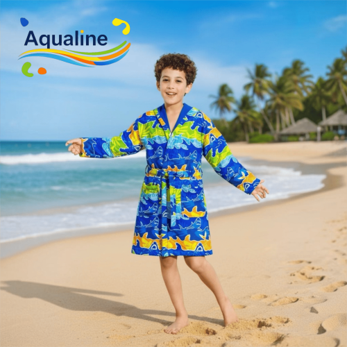 colored Sharks Robe - A034