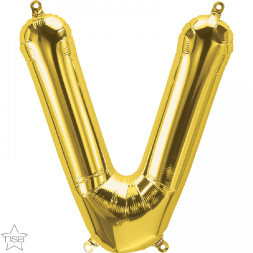 FOIL SMALL LETTER GOLD (عدد 5 قطع) V