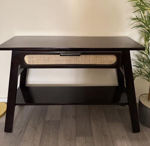 Wood Rattan Coffee Corner 02