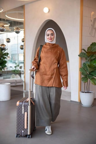 طقم "مودرن لينن - مناسب للحجاب