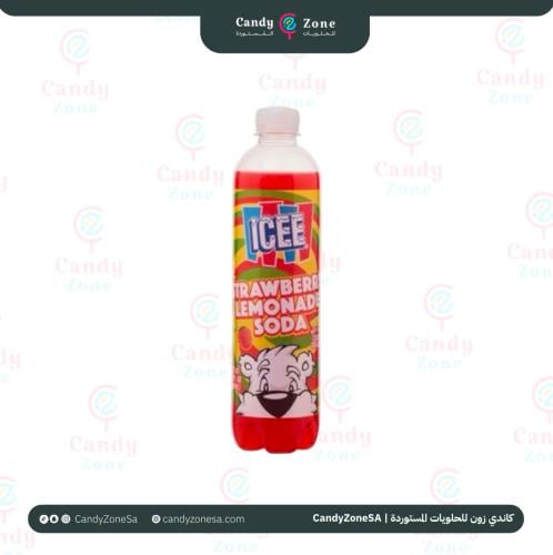 مشروب ايسي الغازي بنكهة الفراولة و الليمون - 500 م...