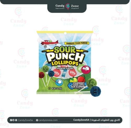 مصاصات سور بانش حامضة بنكهات فواكه متنوعة 85 جرام