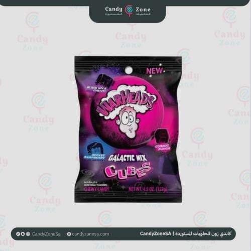 حلوى جيلي من وارهيدز مكعبات مكس باللون اسود 127 جر...