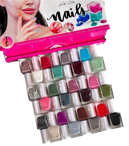 علبه مناكير ٢٤ لون