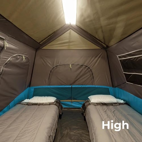 خيمة مزوده بالاضاءه ازرق*رمادي 6اشخاص3.35* 2.74* 1...