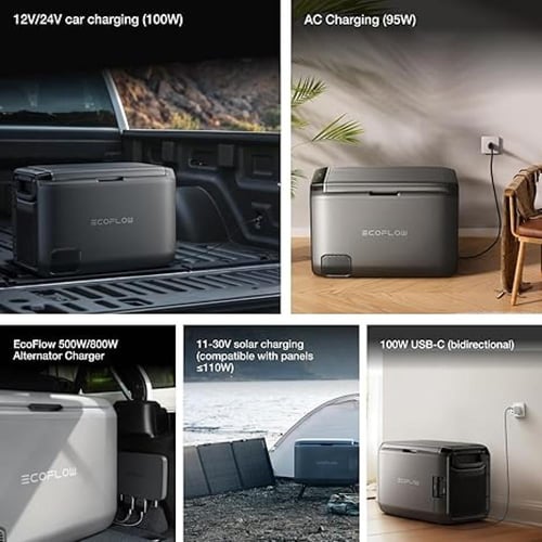 ثلاجة EcoFlow GLACIER Classic متنقلة – سعة 35 لتر/...