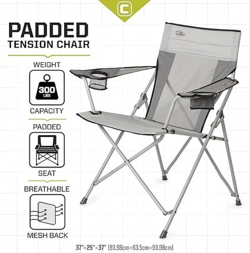 كرسي Quad Chair Mesh من CORE رمادي -40138