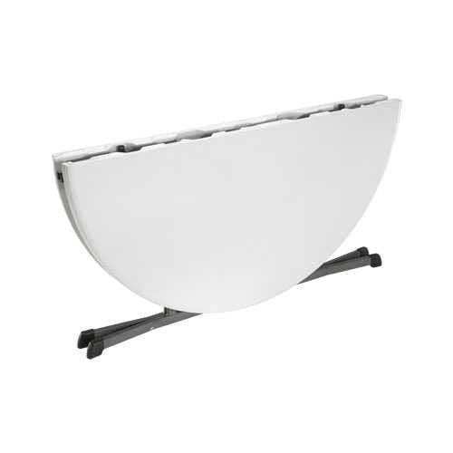 طاولة دائرية قابلة للطوي جرانيت 60 إنش أبيض لايف ت...