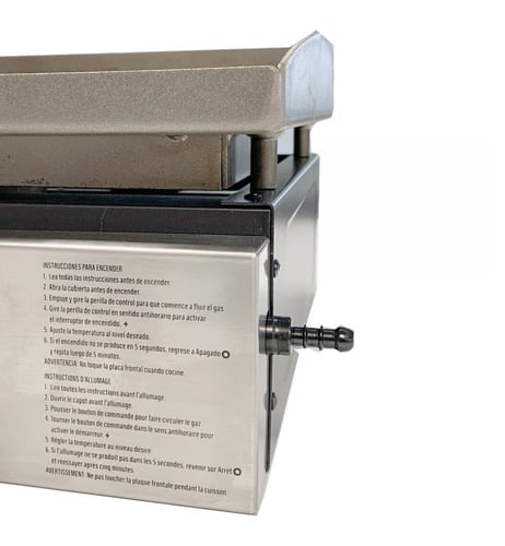 شواية غاز بأرجل 28 إنش مع غطاء من بلاك ستون