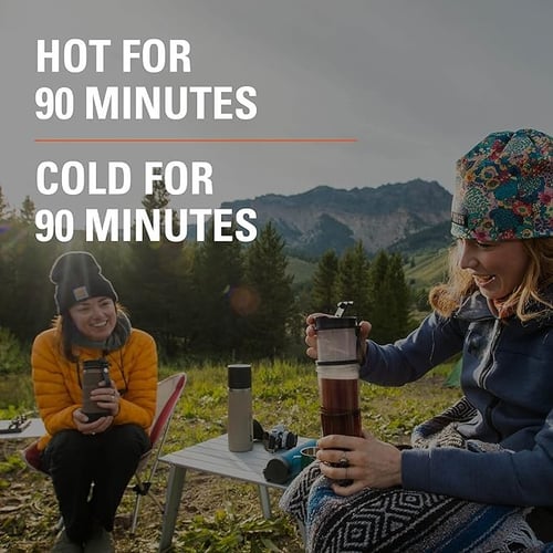 كوب الضغط لتحضير القهوة والشاهي 423مل ازرق-اسود من...