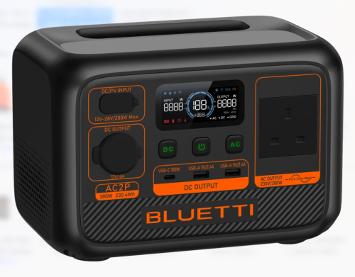محطة طاقة محمولة AC2P من Bluetti - ٣٠٠ واط