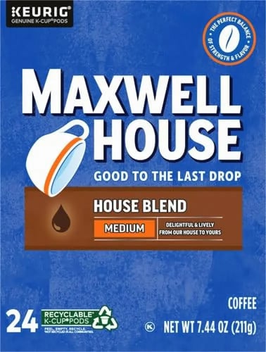 كبسولات قهوة هاوس بليند من ماكسويل هاوس | 24 كبسول...