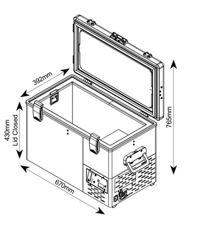 ثلاجة ناشيونال لونا ٣٥ لتر Smart Legacy