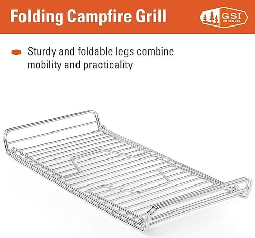 قاعدة شواء ستانلس ستيل قابلة للطي GSI