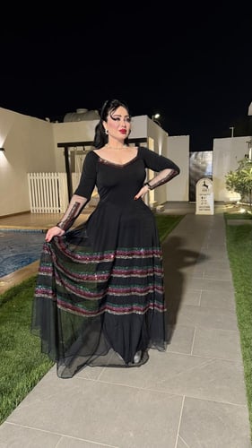 فستان كلوش انيق