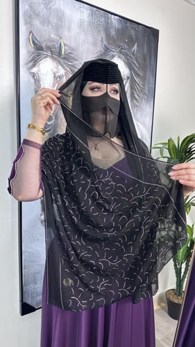 طرحة لون بكرستال وردي