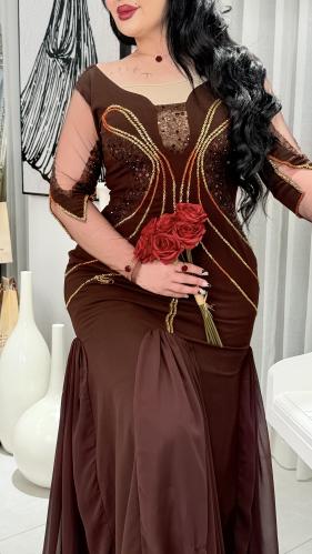 فستان ماسك بني