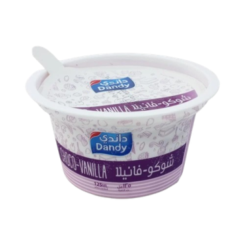 داندي ايسكريم كوب شوكو فانيلا 125ml