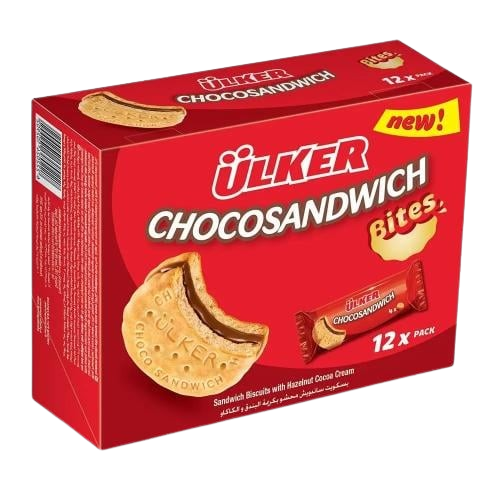 اولكر بسكويت ساندويتش محشو بكريمة البندق والكاكاو...