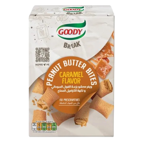 قودي ويفر كراميل مملح مع فول سوداني 80 جم