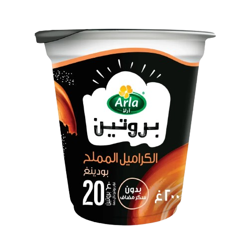 ارلا بروتين بودينغ بنكهة الكراميل المملح 200جم - ب...
