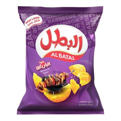 رقائق البطاطس البطل بنكهة الشواء 110 جرام