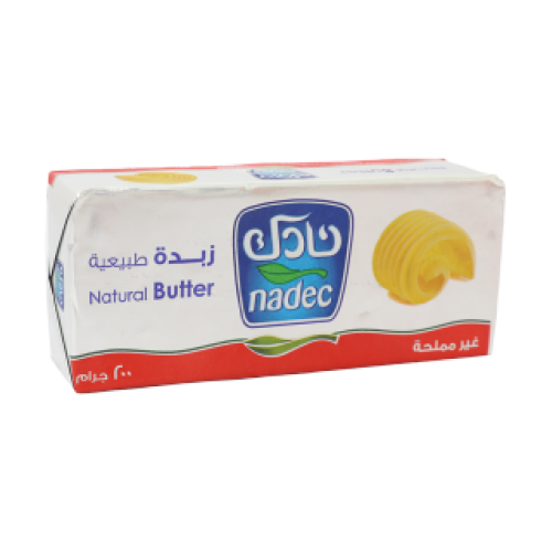 نادك زبدة طبيعية غير مملحة 200جم