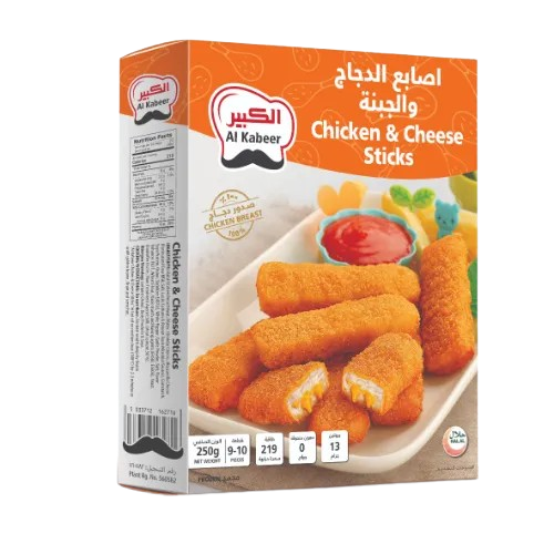 أصابع الدجاج والجبنة من الكبير 250 جرام