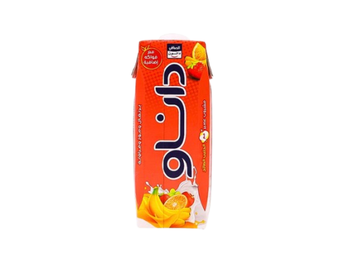 داناو عصير بالحليب برتقال موز وفراولة 180مل - الصا...