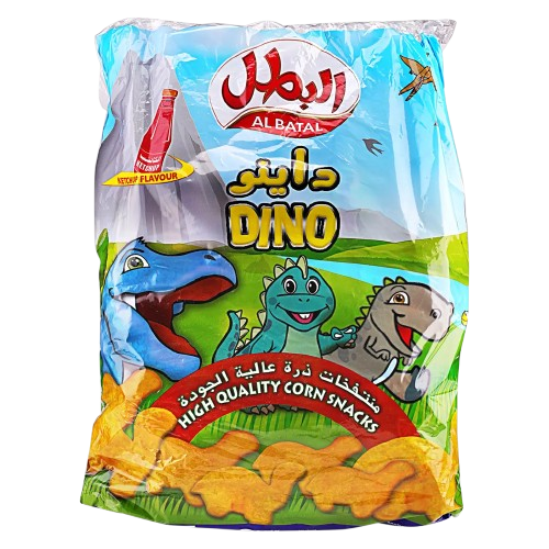 البطال داينو بطعم الكاتشب 15 جم * 20