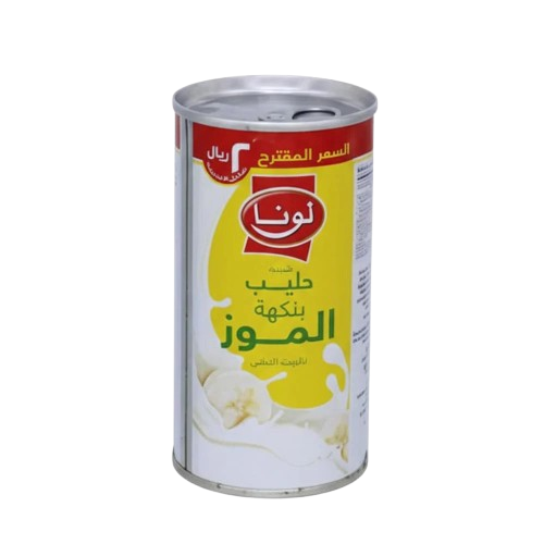 لون حليب بنكهة الموز 195مل