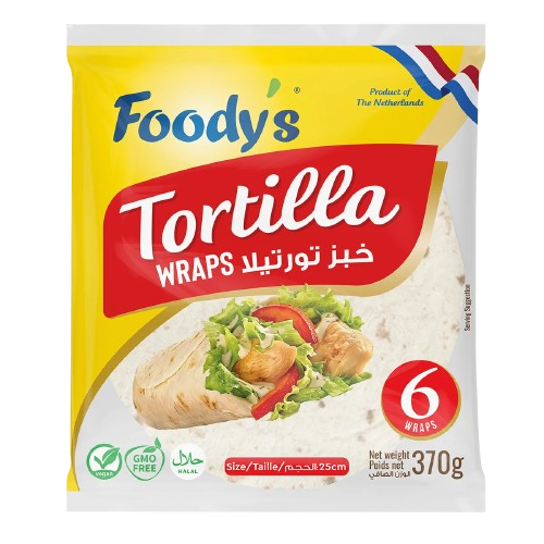 خبز تورتيلا كبير من فودي 370 غرام