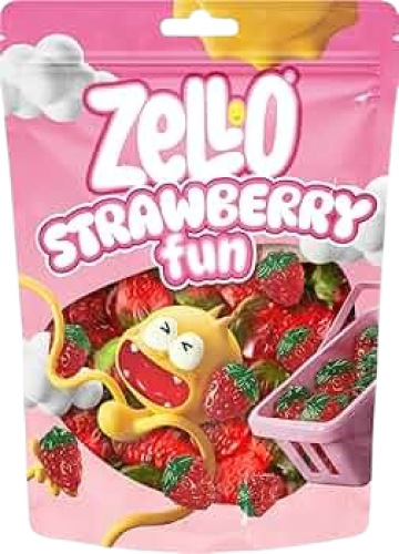 زيلو حلوى بطعم الفراولة ديليس من ترولي، 80جم