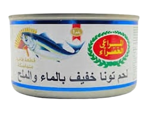 تونه المراعي الخضراء بالماء والملح 160جرام