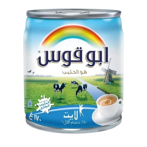 ابو قوس حليب سائل قليل الدسم لايت 170جم