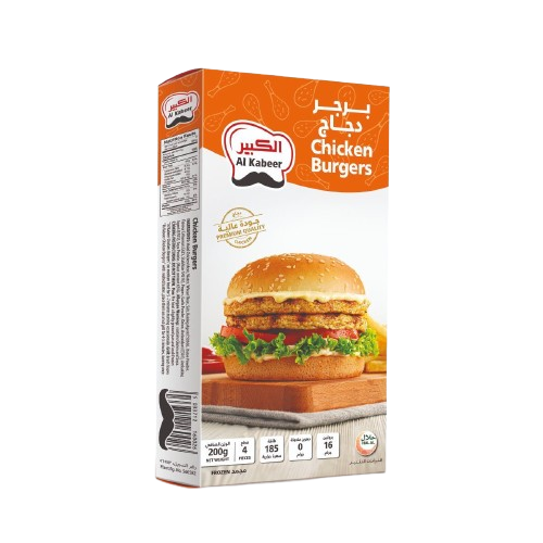 برجر دجاج الكبير 200 جرام - 4 قطع