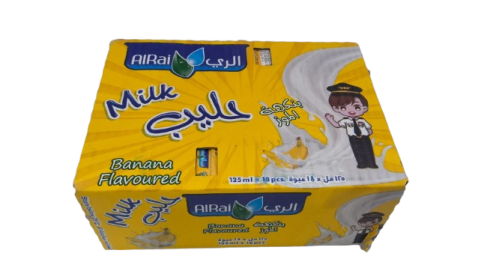 حليب الري بنكهة الموز 125 مل * 18 حبة