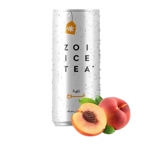 زوي ايس تي بنكهة الخوخ بدون إضافة سكر 320 مل