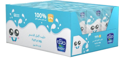 نادك كرتون حليب كامل الدسم 125 مل