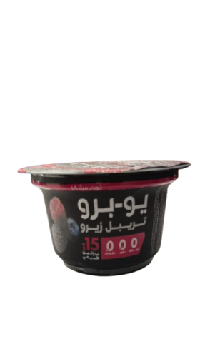 زبادي يو برو بروتين مشكل توت 150جم - الصافي