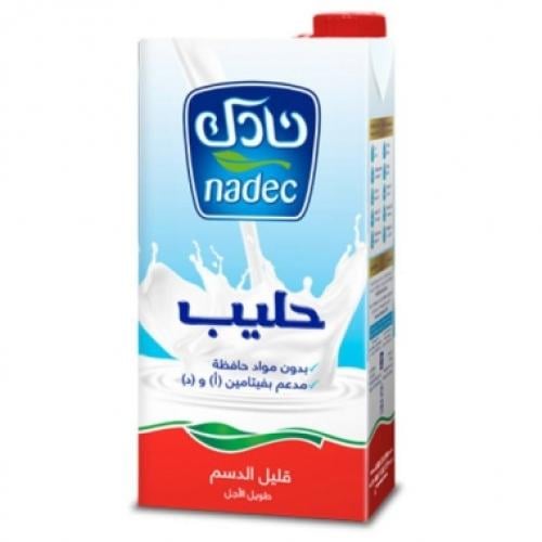 نادك - حليب طويل الاجل قليل الدسم، 1 لتر