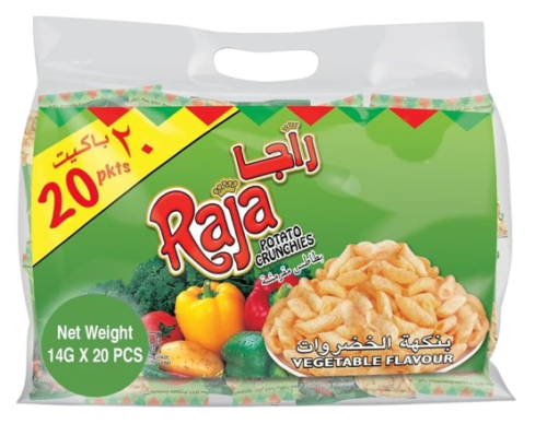 راجا بطاطس بنكهة الخضروات 20*12جم
