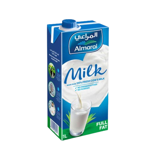 حليب المراعي كامل الدسم 1 لتر حليب طويل الاجل