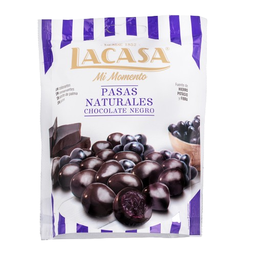 لاكاسا زبيب مغطي شوكلاتة داكنة 150جم
