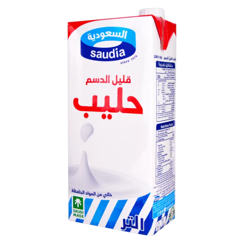 حليب السعودية قليل الدسم 1 لتر